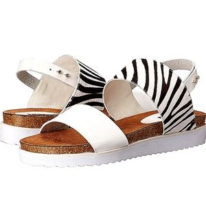 N.Y.L.A Zebra Calf-hair Sandal (sz.9)